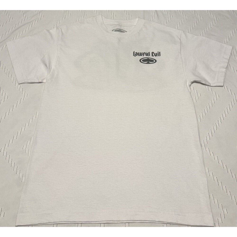 SRH T-Shirt White Size Men’s Medium Skate Grunge Mythical Creatures Y2K Vintage
